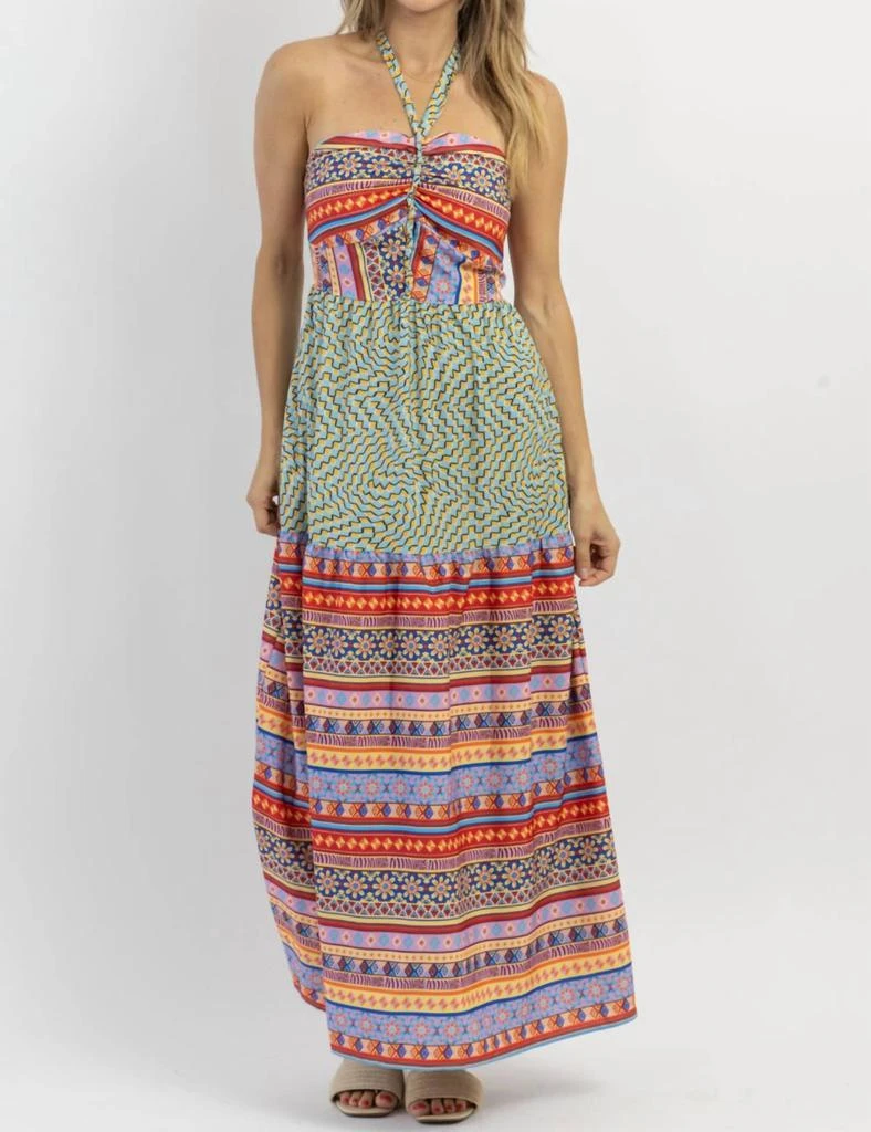KAHUNA HALTER MAXI DRESS  On Sale Now with Up to 41% Off | Discover  Exclusive Deals & Savings at BeyondStyle  Authentic Davi & Dani  3792716672|women > dresses > maxi|clothing|maxi|dresses|women|patterned|polyester|multi  with