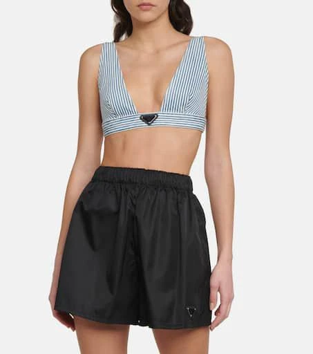 Prada Striped denim bralette 2