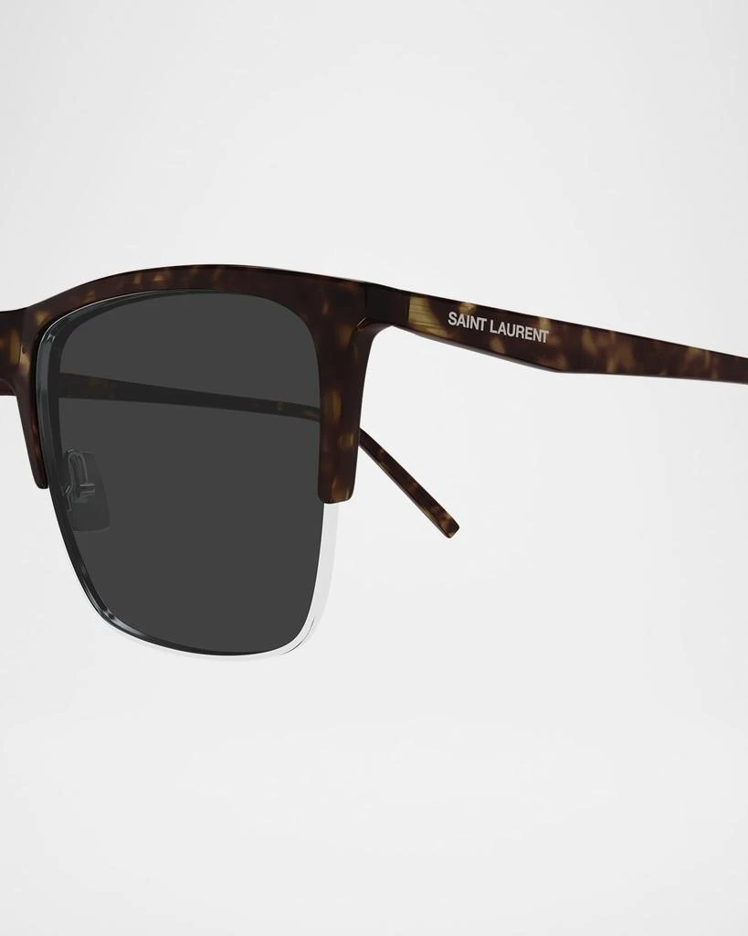 Yves Saint Laurent Men's SL 768M Acetate Rectangle Sunglasses 2