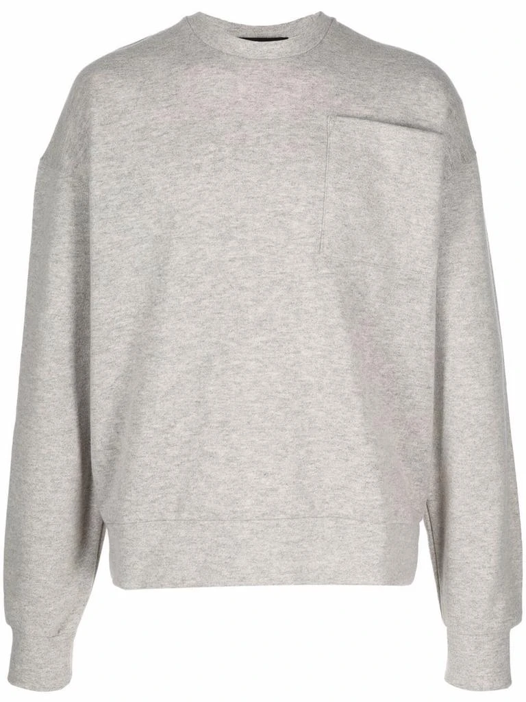 Costumein chest pocket sweatshirt - men -  -  - Grey 1