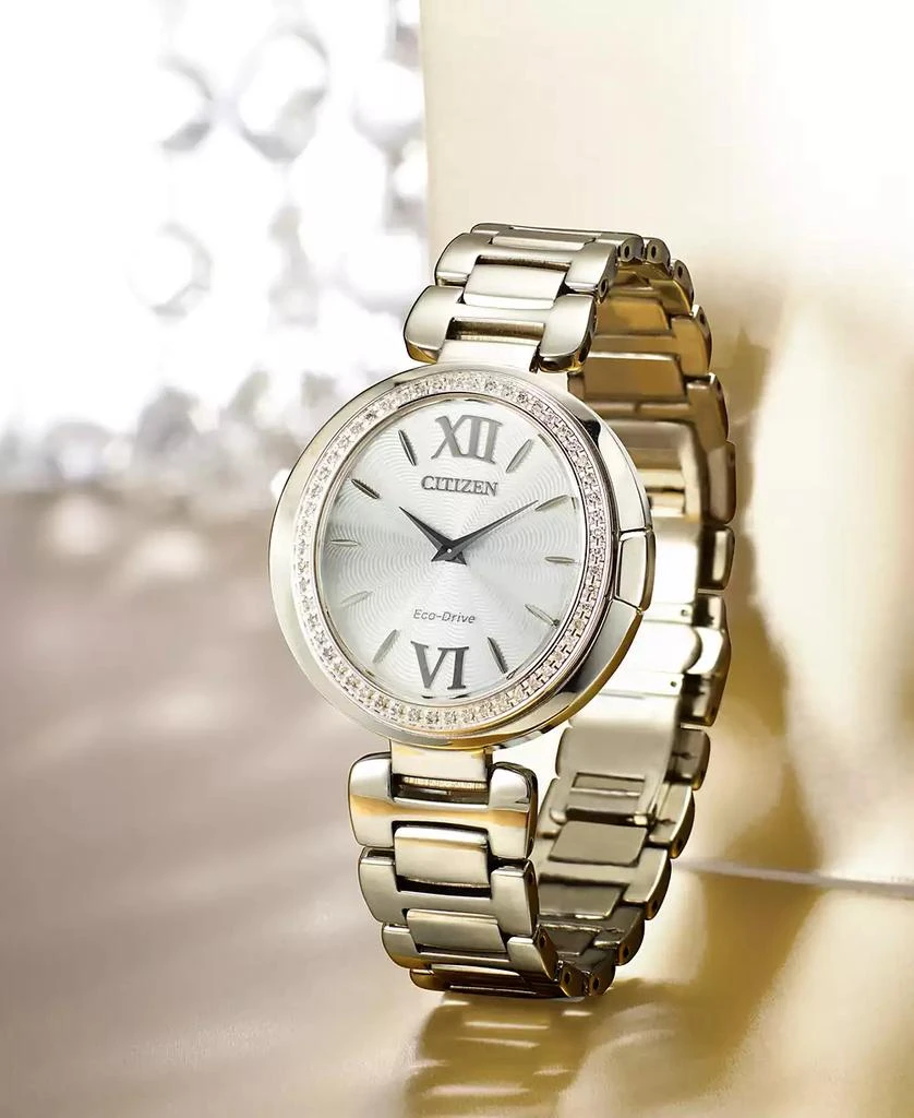 Citizen Eco-Drive Women's Capella Stainless Steel Bracelet Watch 34mm 4