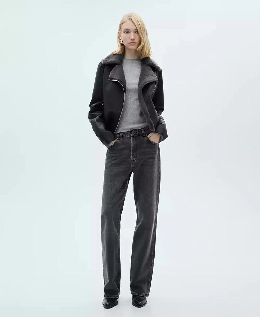 Mango Women's Shearling-Effect Lining Jacket 1