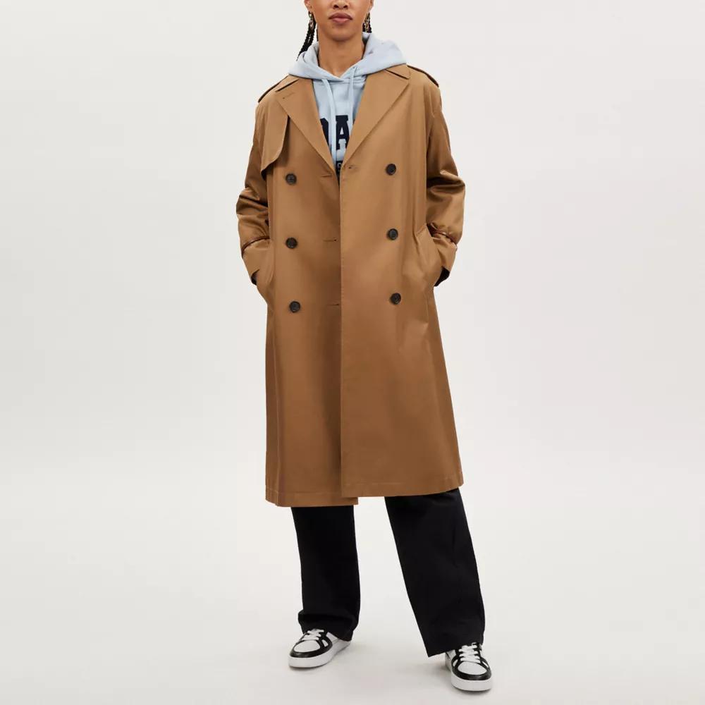 Coach Relaxed Double Breasted Trench - Coats - Compare