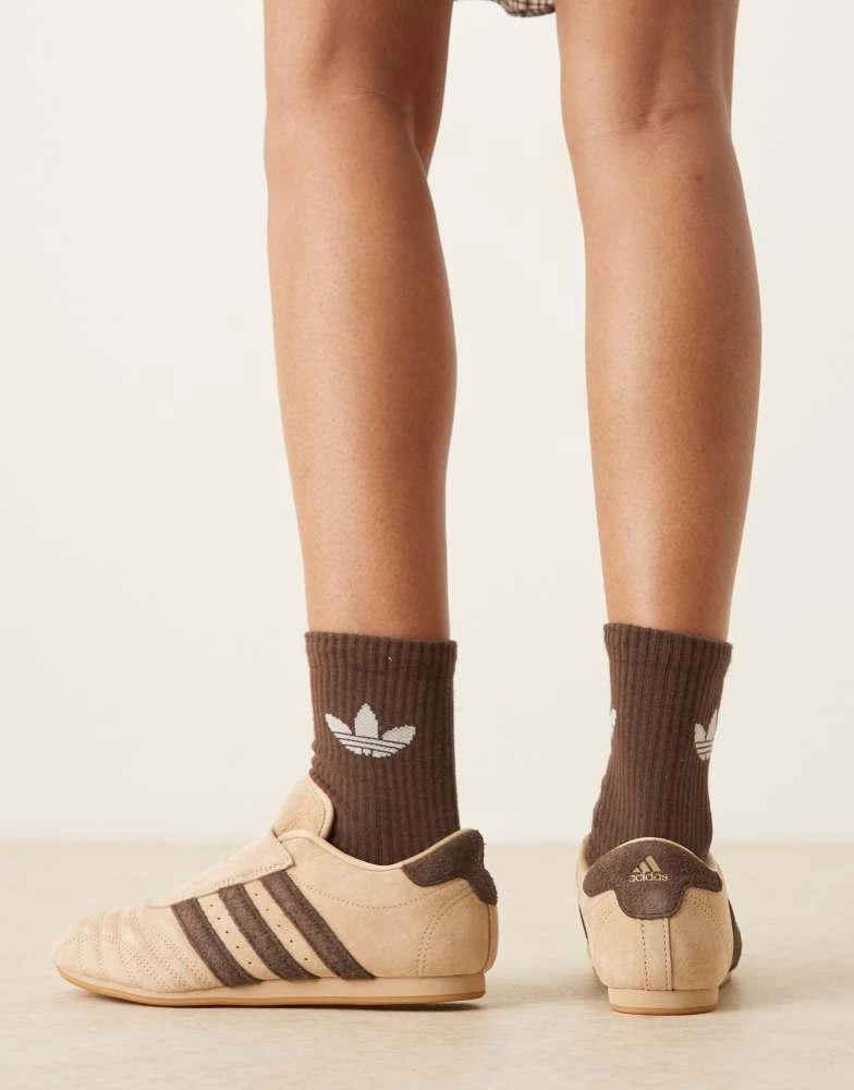 Adidas adidas Originals Taekwondo trainers in light brown 3