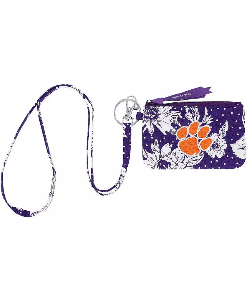 Vera Bradley Women's Clemson Tigers Rain Garden Zip ID Lanyard