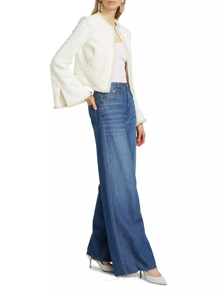 PatBO Pearl-Beaded Jacquard Jacket 2