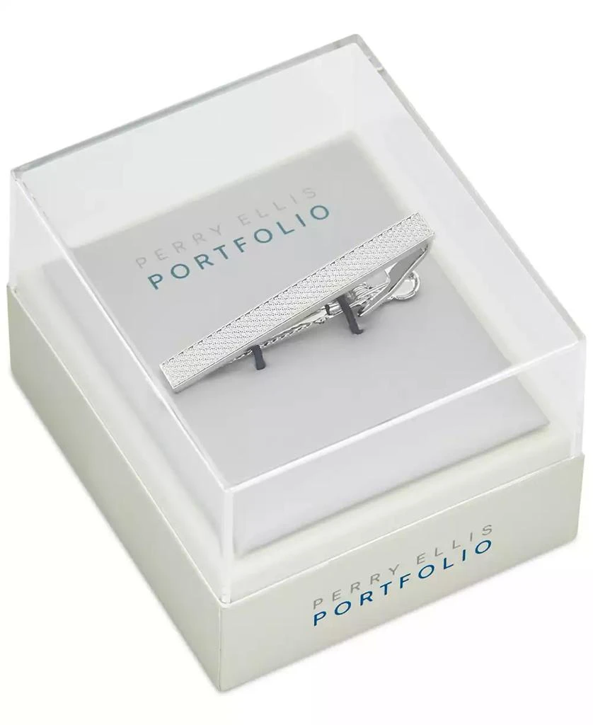 Perry Ellis Men's Grid Tie Bar 2