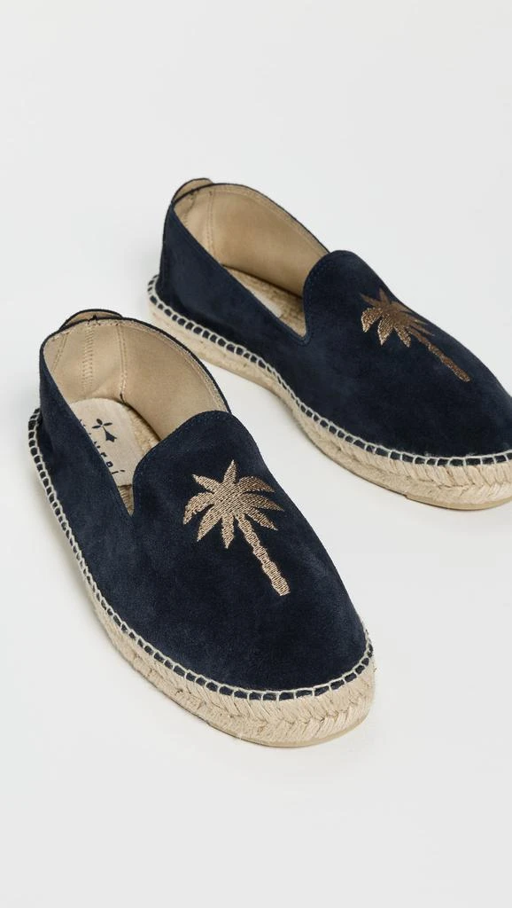 Manebi Embroidered Suede Classic Espadrilles 3