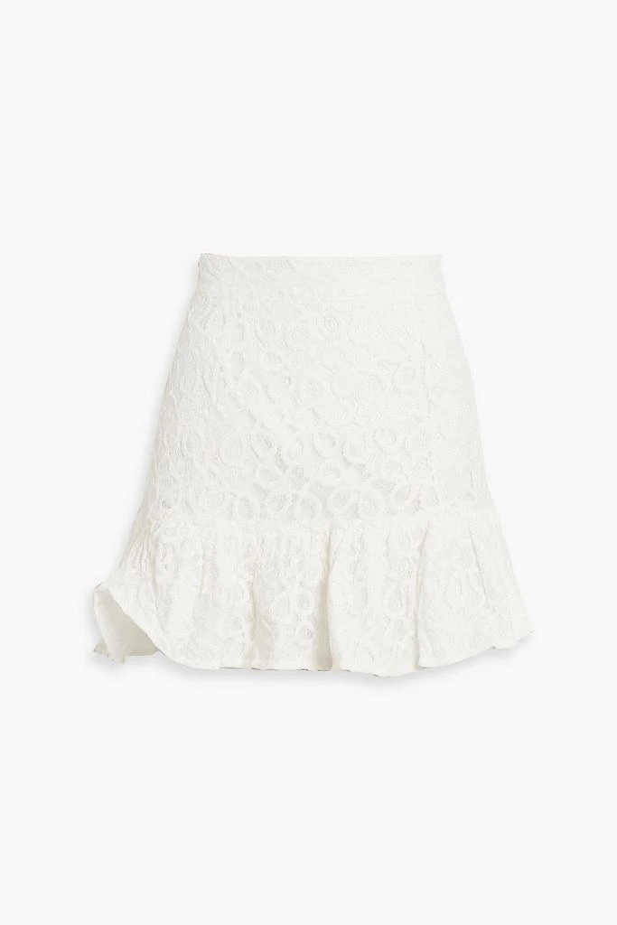 WALTER BAKER Claudia ruffled lace mini skirt 1