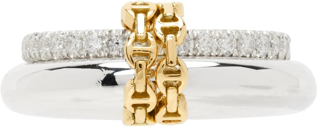 Spinelli Kilcollin Silver & Gold HOORSENBUHS Edition Virgo Pavé Hb Ring 1