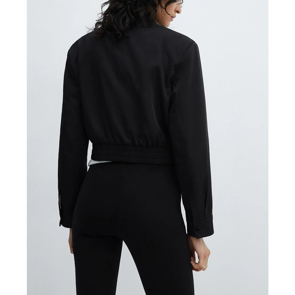 MANGO Women's Pockets Detail Cropped Jacket 2