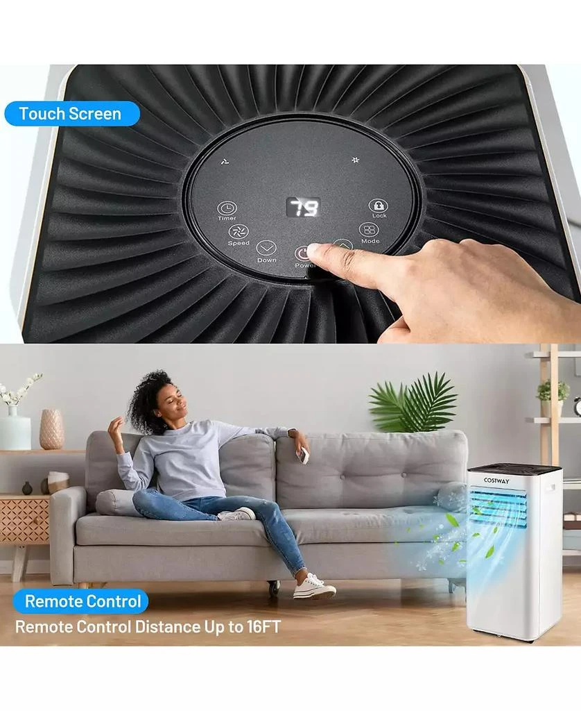 SUGIFT 10000 BTU Portable Evaporative Air Cooler Dehumidifier with 24H Timer 7