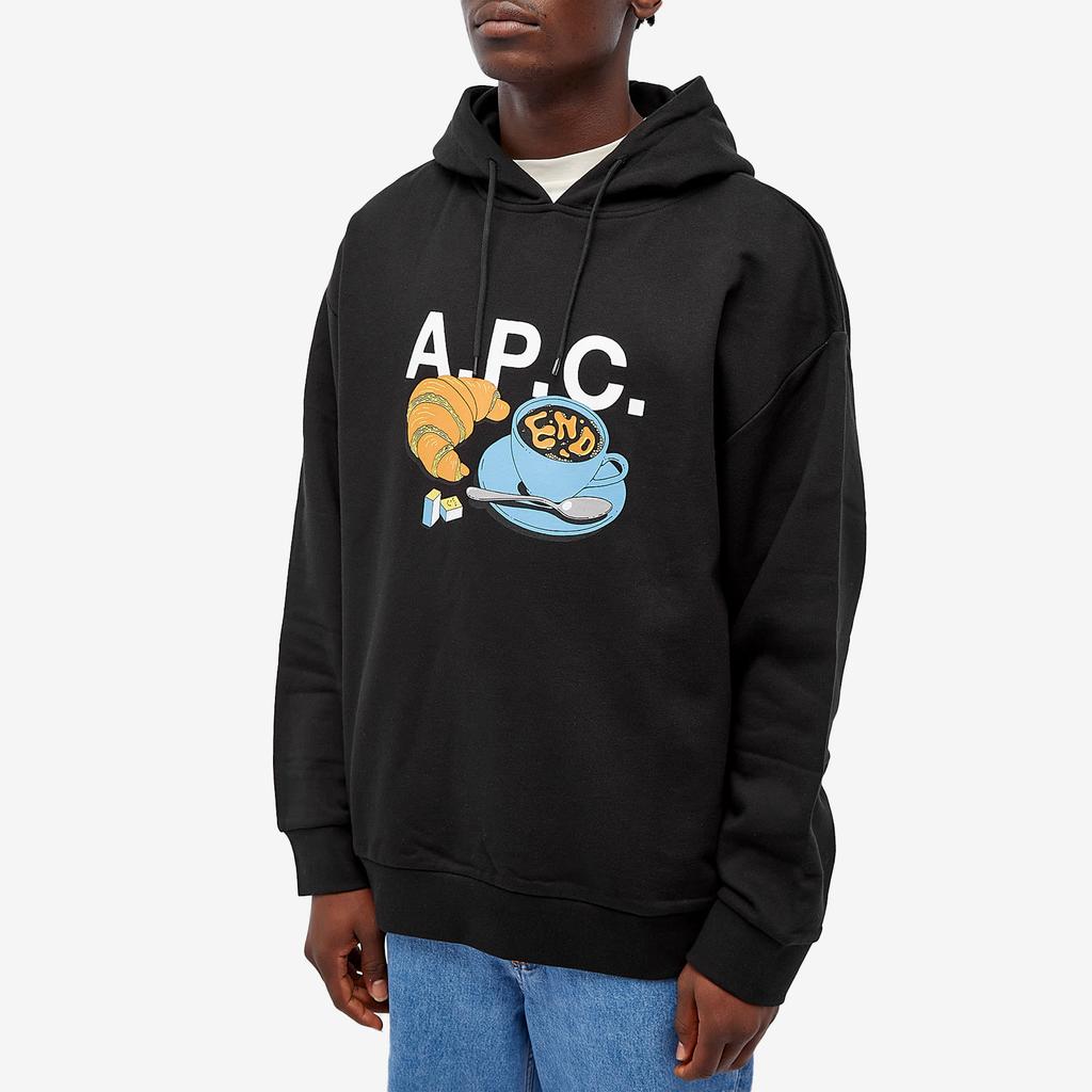 A.P.C. END. x A.P.C. 'Coffee Club' Pierre Hoodie