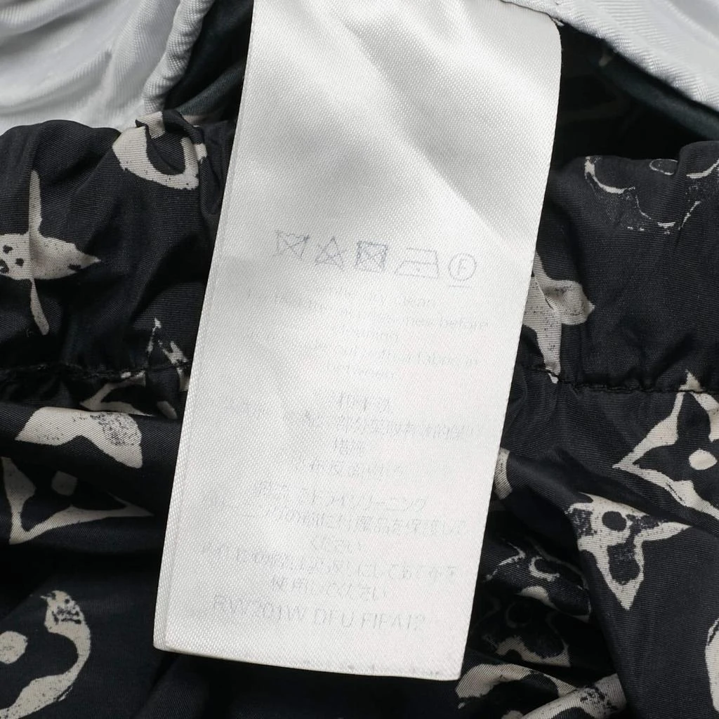 Louis Vuitton Louis Vuitton Black Stencil Effect Monogram Print Nylon Shorts M 4