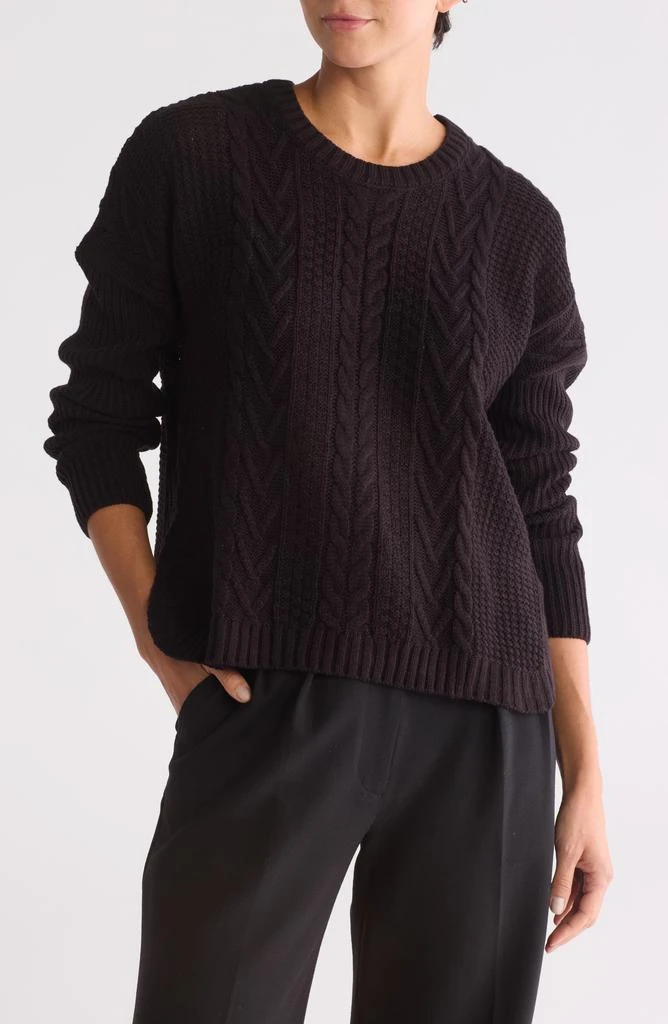 Joseph A Boxy Cable Stitch Sweater 1