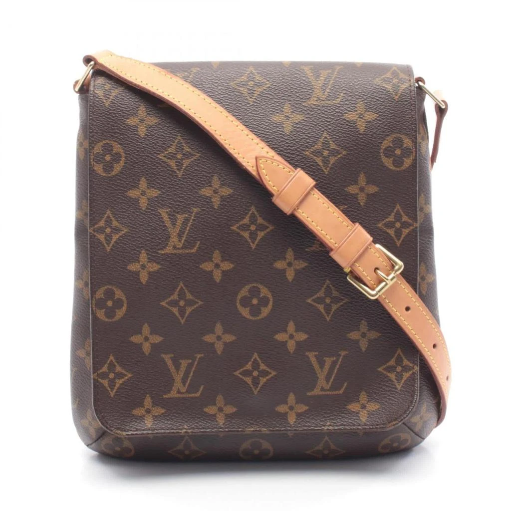 Louis Vuitton Coated Canvas Leather Handbag Shoulder Bag (Pre-Owned)