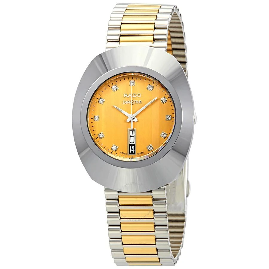 Rado Rado Original Yellow Gold Dial Two-tone Ladies Watch R12305304 1