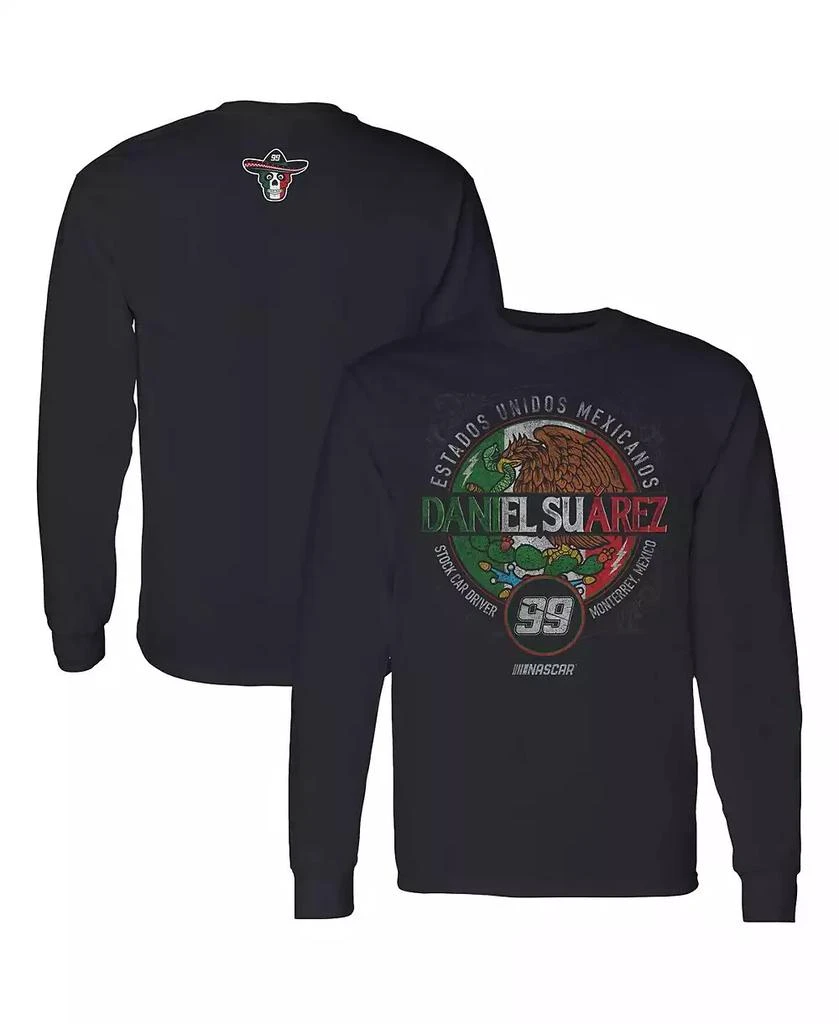 Trackhouse Racing Team Collection Men's Black Daniel Suarez Pancho Long Sleeve T-shirt 1