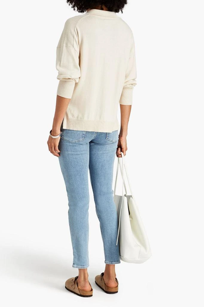 FRAME Cropped faded boyfriend jeans 3