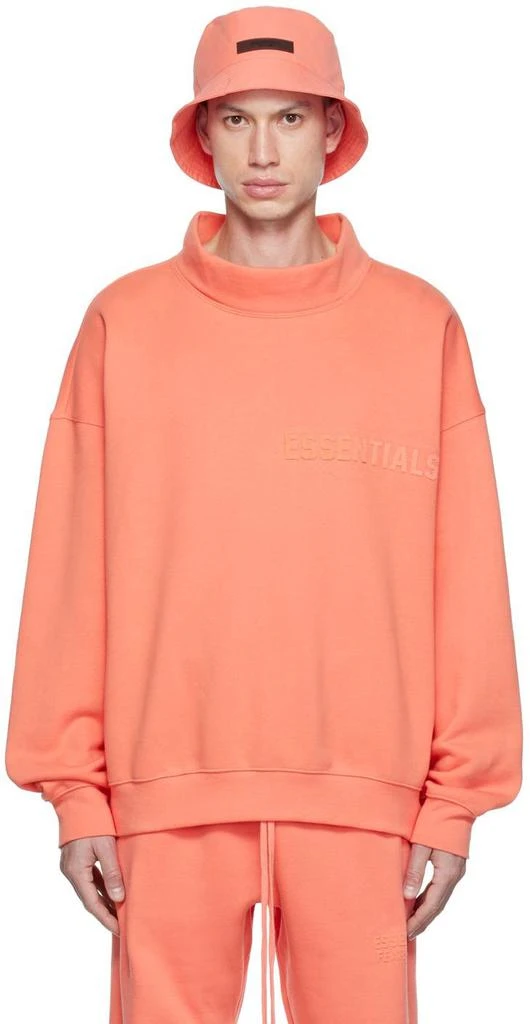 Essentials Pink Mock Neck Sweatshirt 1