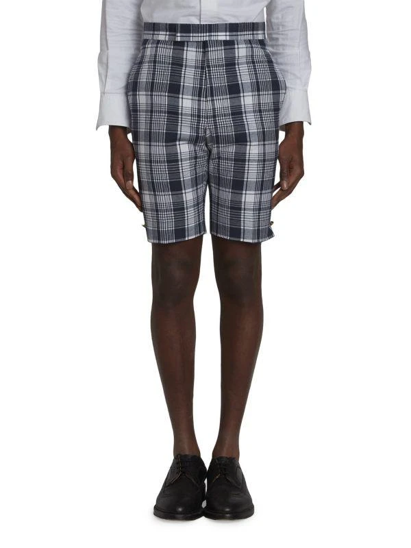 Thom Browne Classic Backstrap Plaid Shorts 1