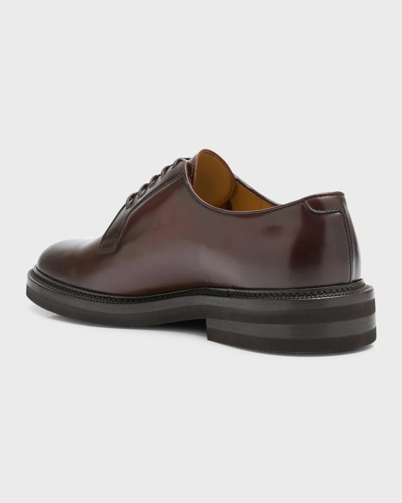 Brunello Cucinelli Men's Leather Derby Shoes 3