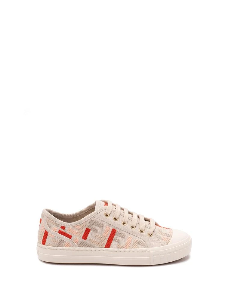 Fendi Fendi `Domino` Sneakers With `Ff` Embroidery 1
