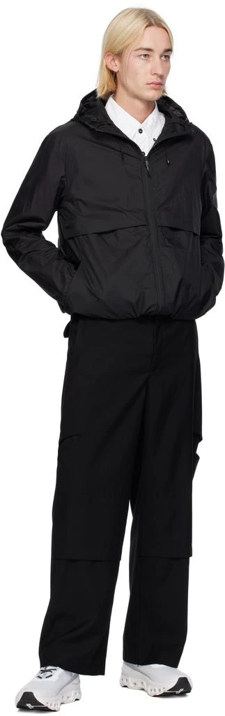 J EONGL I Black Camouflage Lasercut Windbreaker 4