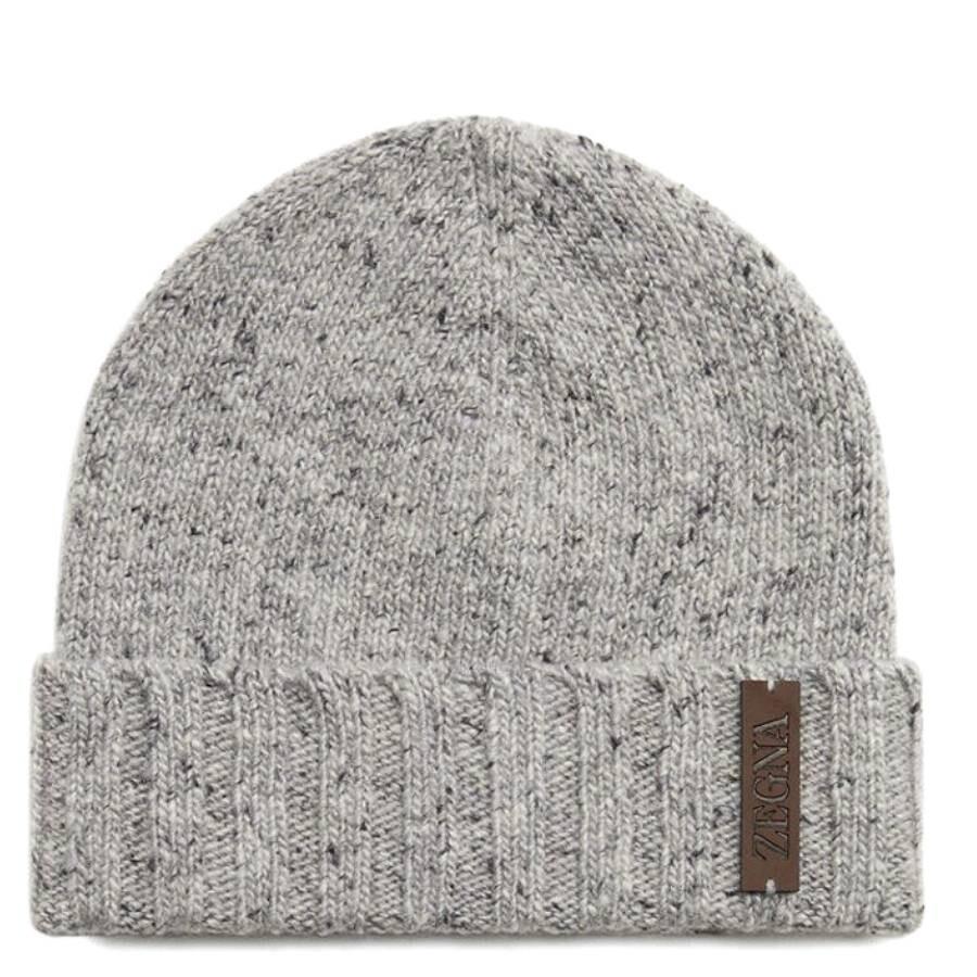 Ermenegildo Zegna Ermenegildo Zegna Grey Oasi Cashmere Beanie
