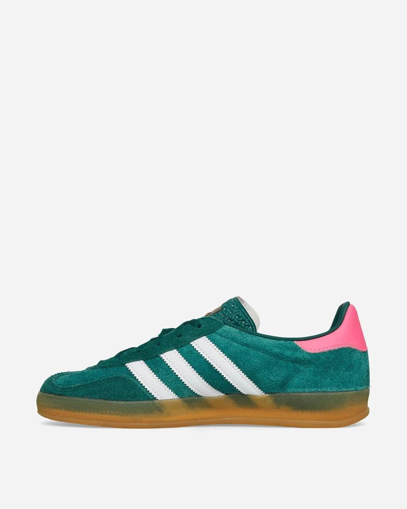 Adidas Women's Gazelle Indoor Sneakers Collegiate Green / Cloud White / Lucid Pink 4