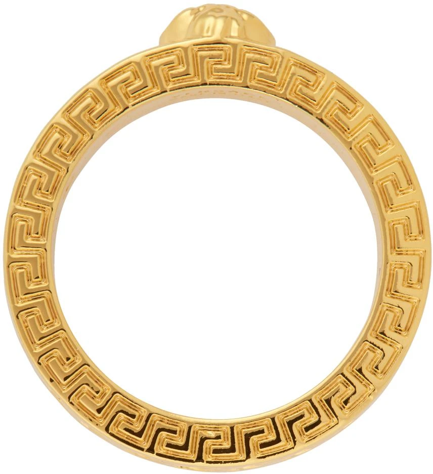 Versace Gold Chain Band Ring 2