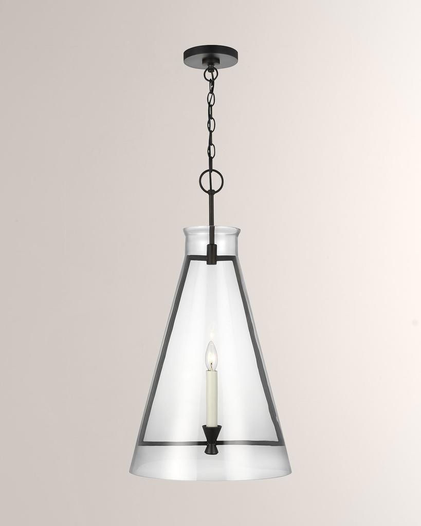 Visual Comfort Studio 1 - Light Pendant  Keystone  Aged Iron By Chapman & Myers