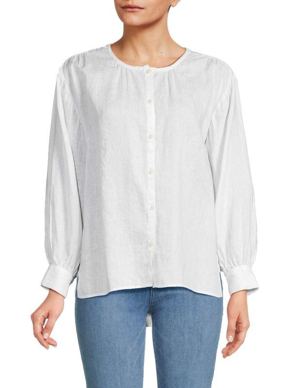 Saks Fifth Avenue 100% Linen Blouse