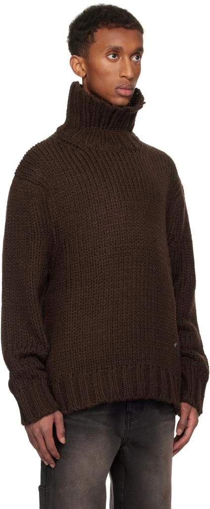 We11done Brown Chunky Turtleneck 2