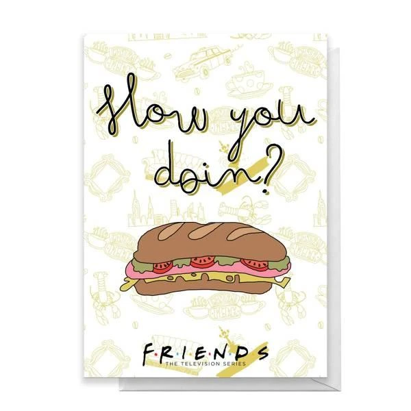Original Hero Friends How You Doin? Greetings Card 1