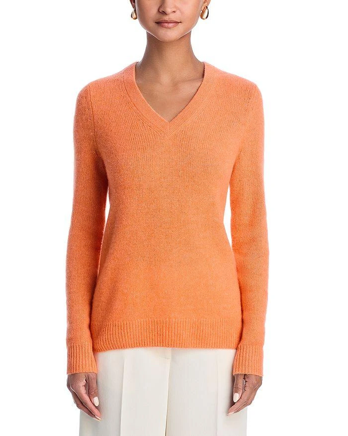C by Bloomingdale's Cashmere V Neck Cashmere Sweater - Exclusive 6