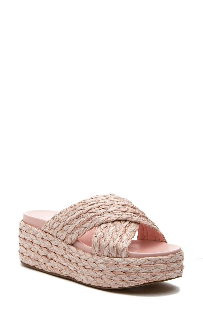 J/SLIDES NYC Quilla Platform Wedge Slide Sandal 1