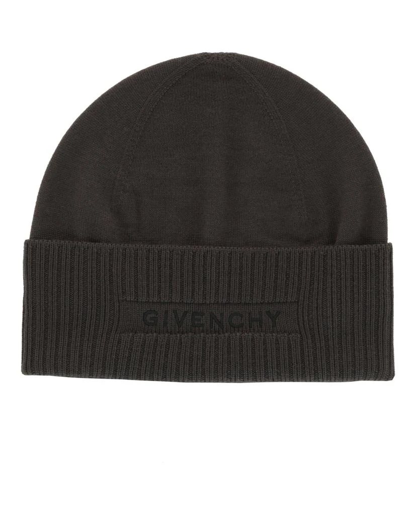 Givenchy Ribbed Embroidered Logo Beanie
