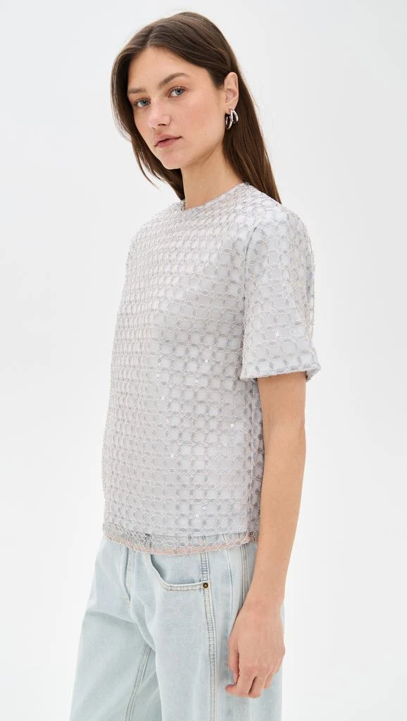 ROTATE Birger Christensen Beaded Oversized Top 3