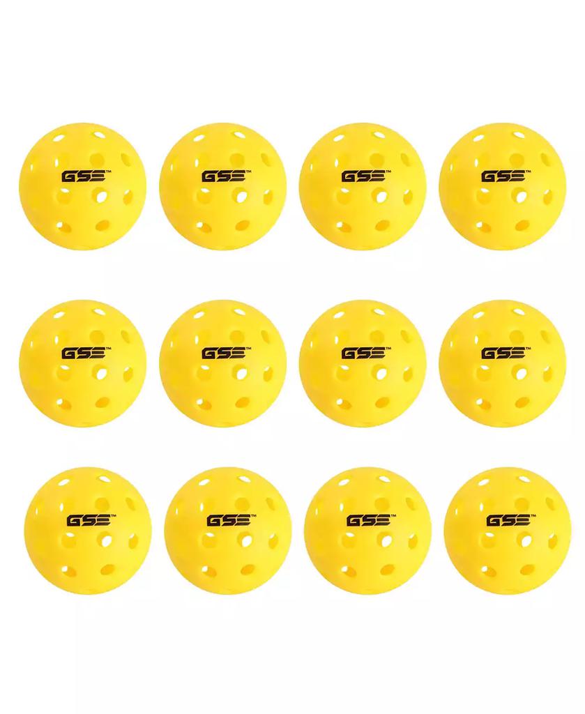 GSE Games 
Sports Expert 12-Pack of Outdoor Pickleball Balls Set, USAPA Standard 40 Holes Pickle Balls (Several Colors Available)
