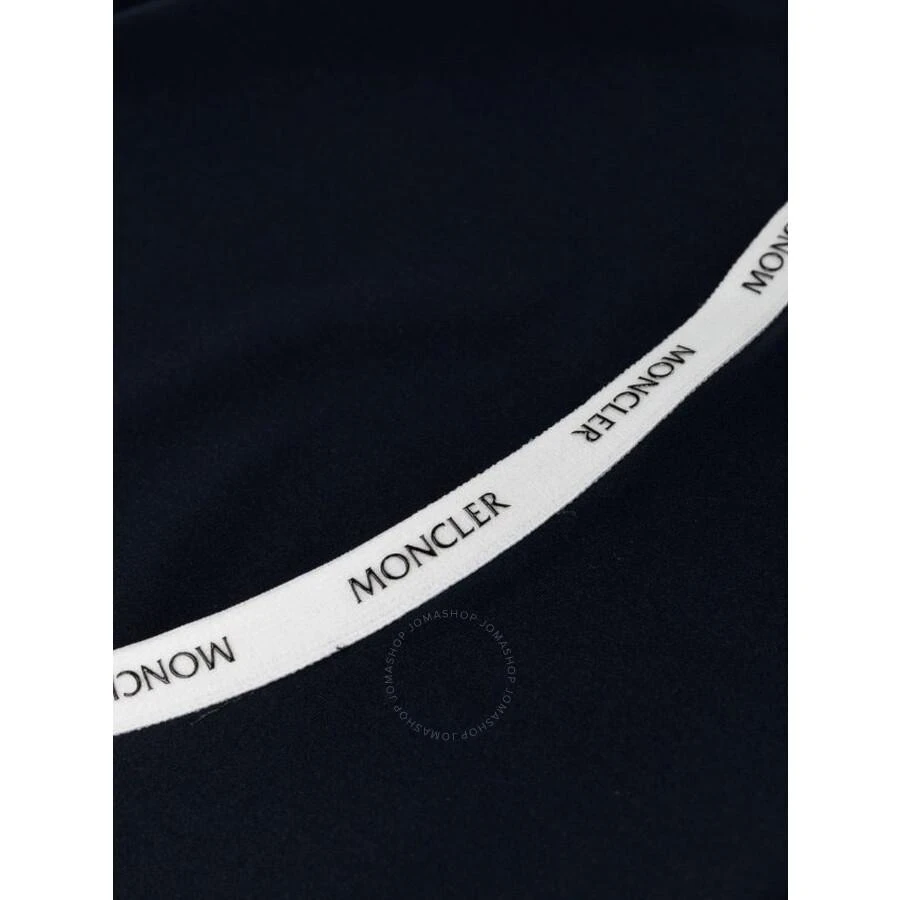 Moncler Navy Blue Logo-Tape Scoop-Back Swimsuit 3