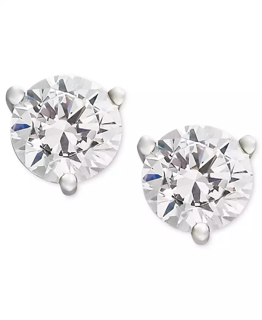 Macy's Certified Near Colorless Diamond Stud Earrings in 18k White Gold or Gold (1/4 ct. t.w.) 1
