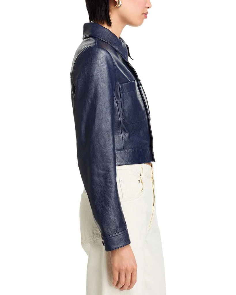 FRAME The Small Leather Slim Fit Jacket 5