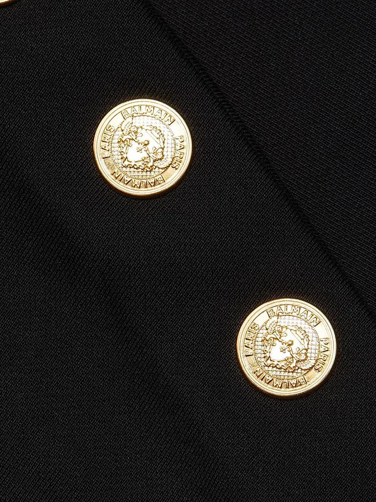 Balmain Button-Embellished Logo Cotton Sweatshirt 7