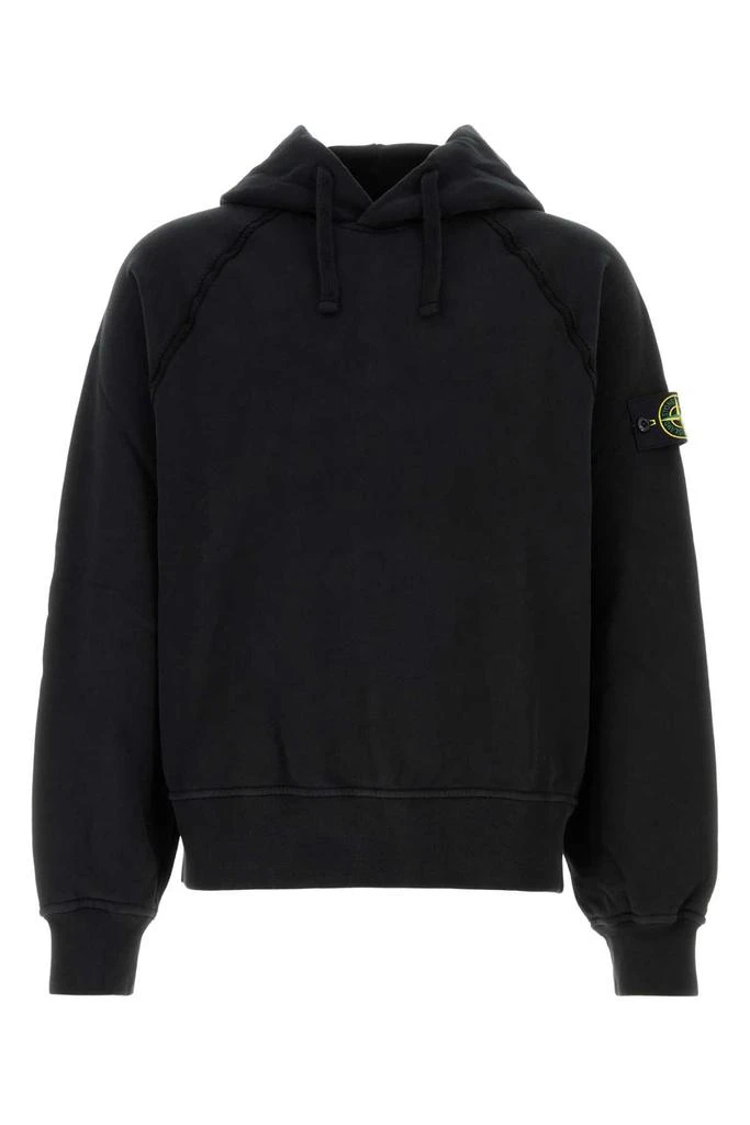 Stone Island Black Cotton Sweatshirt 1