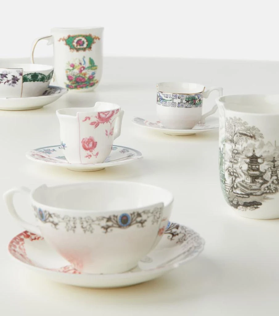 SELETTI Hybrid Isidora teacup and saucer set 4