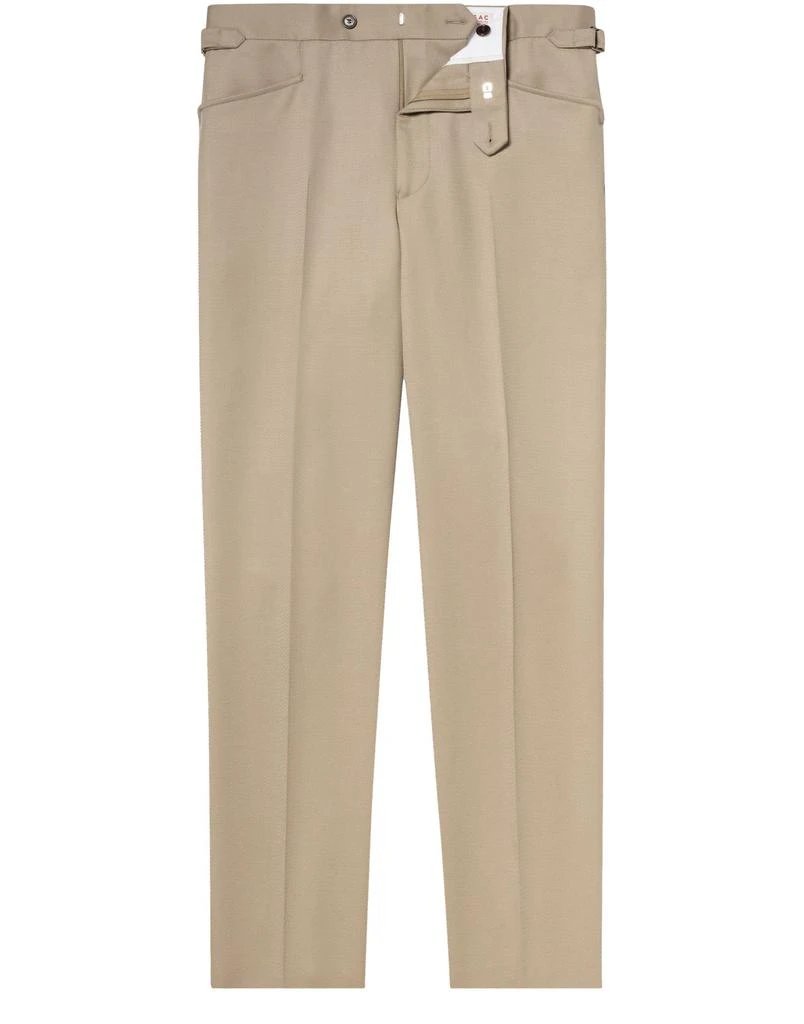 Fursac Virgin wool twill fitted trousers 1