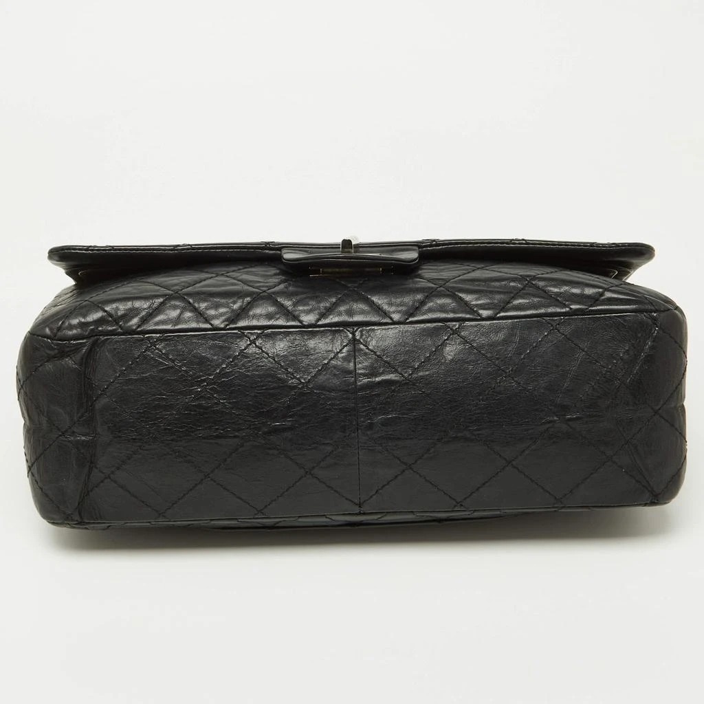 Chanel Chanel Black Quilted Aged Leather Reissue 2.55 Classic 227 Flap Bag 7