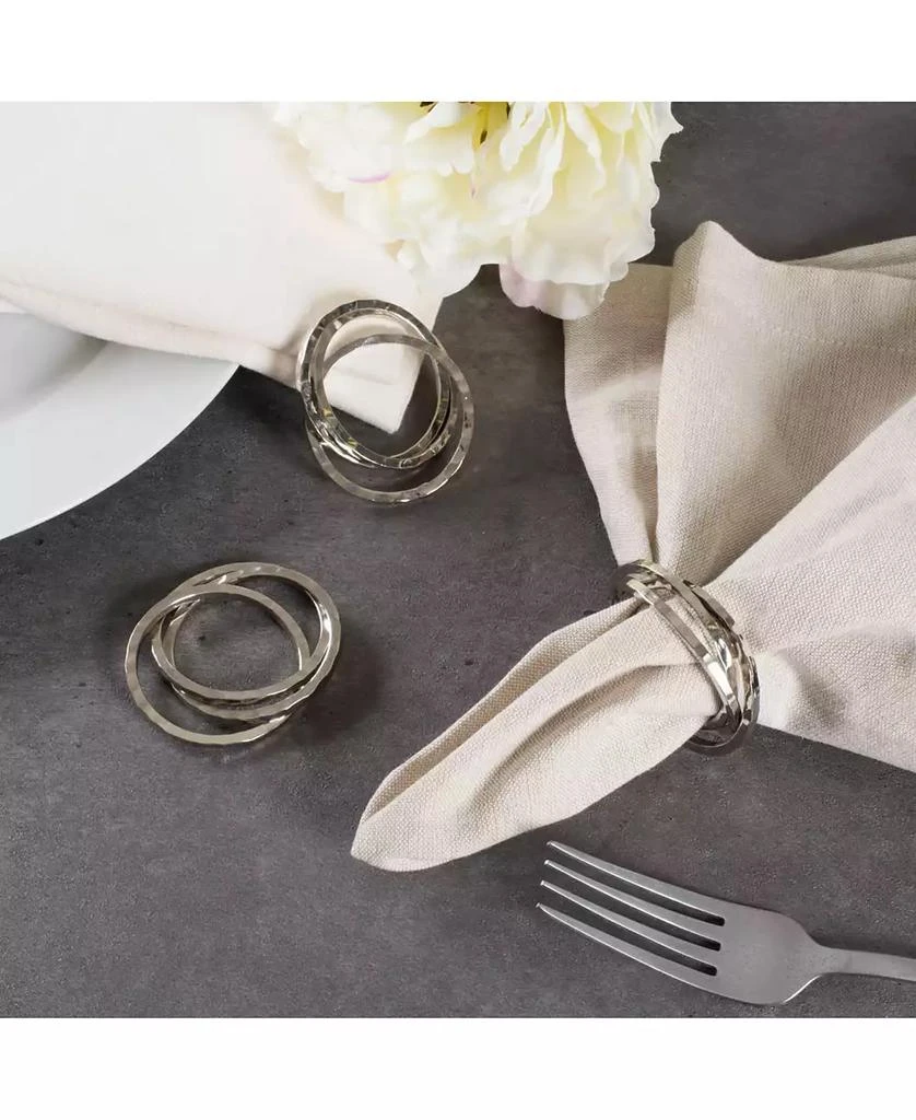 Design Imports Intertwined Napkin Ring Set of 6 9