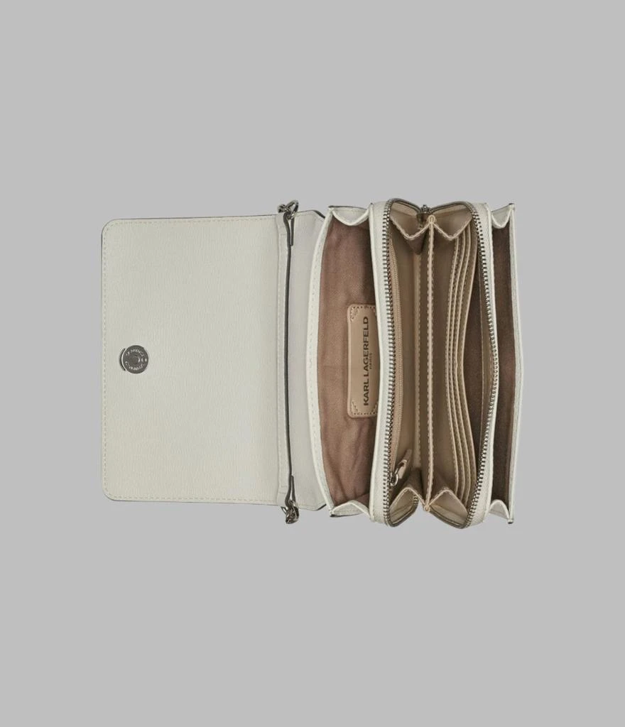 Karl Lagerfeld Paris LOURDES LEATHER CROSSBODY 4